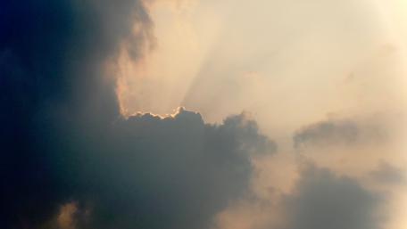 Mysterious Clouds with Golden Highlights wallpaper