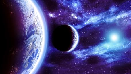 Celestial Harmony in the Cosmos wallpaper