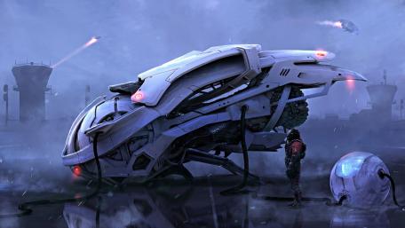 Futuristic Time Travel Adventure Wallpaper wallpaper