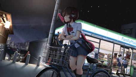 Nighttime Ride Through the City wallpaper