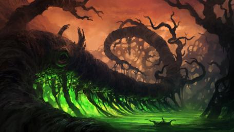 Dark Enchantment in a Twisted Realm wallpaper