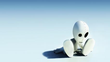 Eerie Solitude of an Abandoned Doll wallpaper