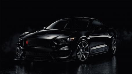 Dark Elegance Ford Mustang Sports Car wallpaper