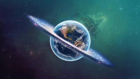Ringed Earth wallpaper