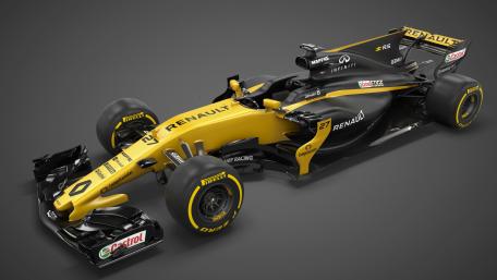 Fierce Performance of a Formula 1 Car in Action wallpaper