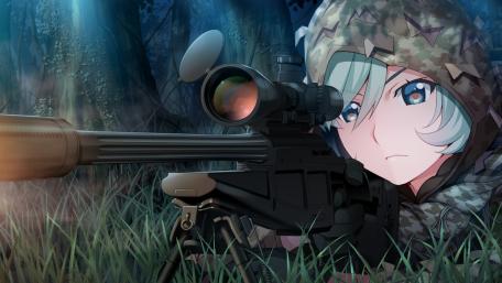 Steady Aim in the Twilight Forest wallpaper