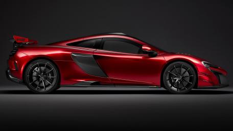 Sleek Red McLaren MSO Wallpaper Design wallpaper