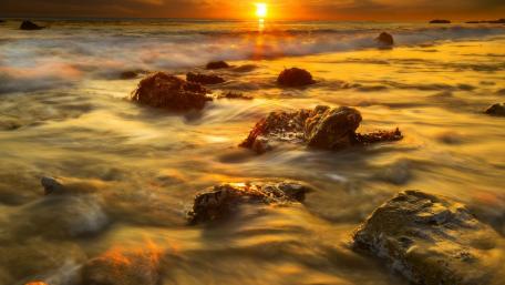 Malibu beach wallpaper