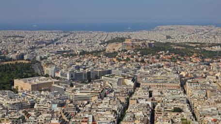 View from Mount Lycabettus in Athens, Greece wallpaper