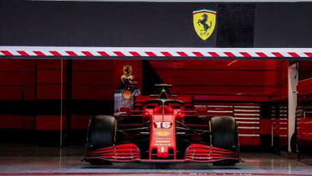 Ferrari F1 Car in the Garage wallpaper