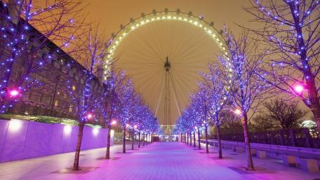 Christmas lights wallpaper