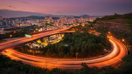 Xindian Interchange at Night wallpaper
