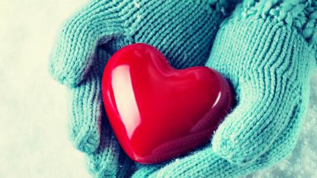 Warm Hearts in Winter Magic wallpaper