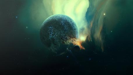 Celestial Wonders in Cosmic Light wallpaper