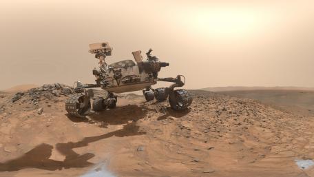 Exploring the Red Planet with Curiosity Rover wallpaper