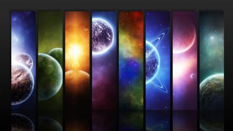 Planetary Spectrum Stripes wallpaper