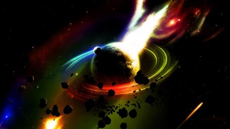 Celestial Symphony in Vivid Colors wallpaper