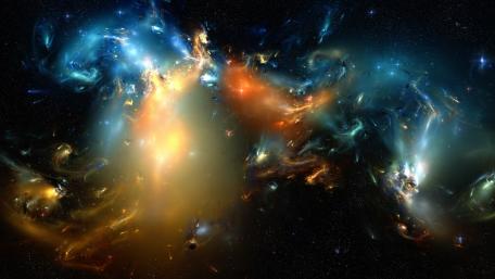 Cosmic Dance of Colors in the Galaxy wallpaper