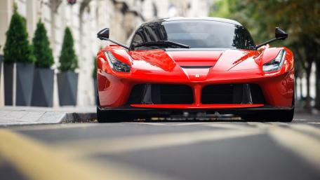 Ferrari LaFerrari in Stunning Red Hue wallpaper