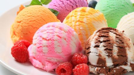 Colorful Ice Cream Delight in 4K wallpaper