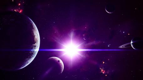 Purple Space wallpaper