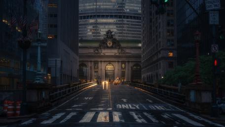 Grand Central Terminal at dusk wallpaper