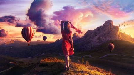 Dreamy Adventure in the Dolomites wallpaper