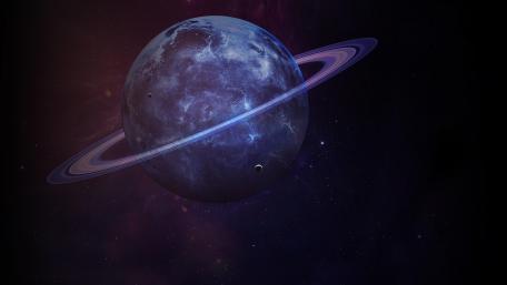 Ringed planet wallpaper