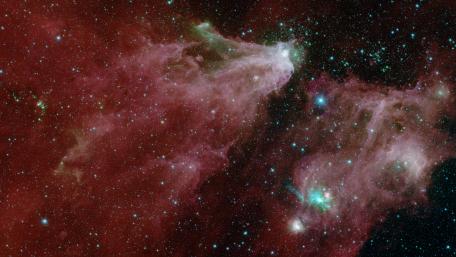 Cepheus C and Cepheus B Region by Spitzer (One-Instrument) wallpaper
