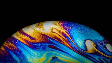 Colorful Abstract Planet Art for Your Screen wallpaper
