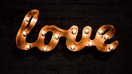 Neon Love Sign Wallpaper wallpaper