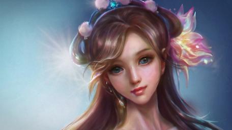 Enchanting Fairy in a Dreamy World wallpaper