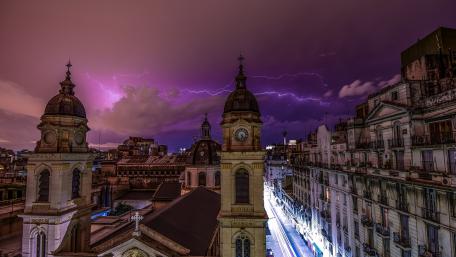 Storm over  Buenos Aires wallpaper
