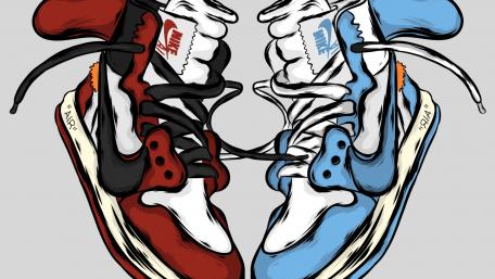 Jordan off white wallpaper