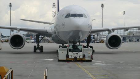 Airplane Viewed Up Close in Stunning Detail wallpaper