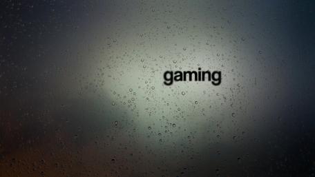 Gaming Serenity in Raindrops 4K Wallpaper wallpaper