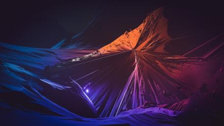 Enigmatic Geometric Realms wallpaper