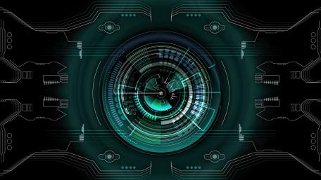 Futuristic Circuitry Vortex in 4K High-Definition wallpaper
