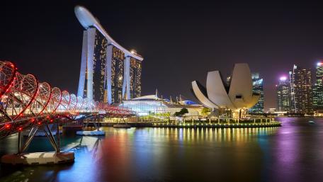 Marina Bay by night wallpaper