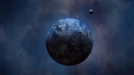 Mystical Planet Among Stars wallpaper