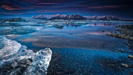 Blue landscape from Iceland wallpaper