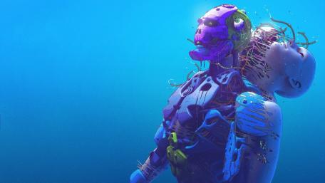 Robot Transcendence wallpaper