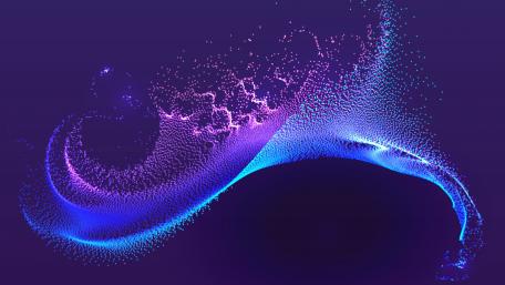 Dynamic Waves of Digital Energy wallpaper