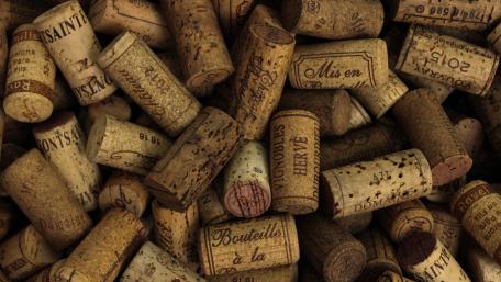 Corks of Distinction in Abstract Artistry wallpaper