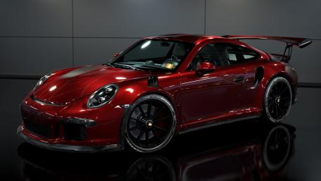 Sleek Red Porsche 911 GT3 in High Definition wallpaper