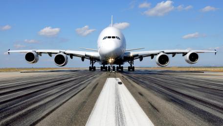 Airbus A380 Majesty on the Runway wallpaper