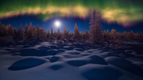Polar lights in Norway wallpaper