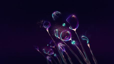 Ethereal Liquid Glow Artistry wallpaper