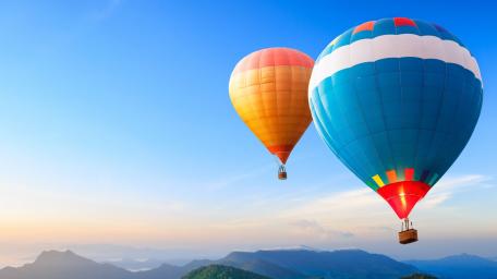 Balloon flight wallpaper