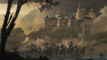 Epic Medieval Castle Siege Wallpaper wallpaper